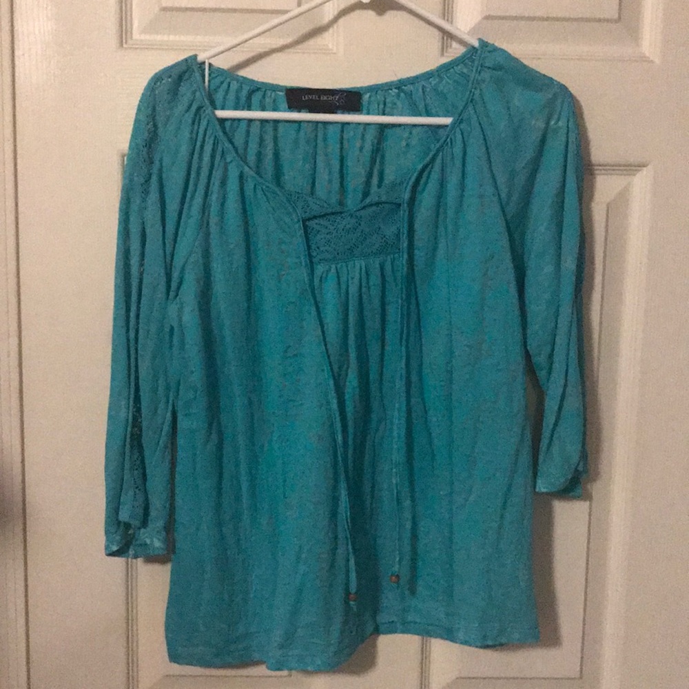 Teal tunic shirt